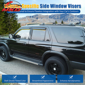 แผ่นบังแดดข้างประตูอะคริลิคแบบรมควันสำหรับ Toyota 4Runner ปี 96-02 แบบติดในช่อง - Product Image 3