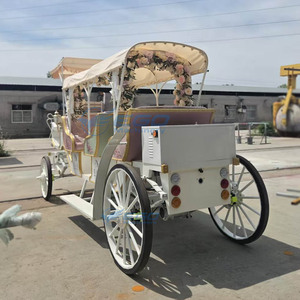 Chariot de balancelle électrique professionnel pour visites touristiques, modèle de charrette royale pour mariage, en vente directe d'usine - Product Image 2