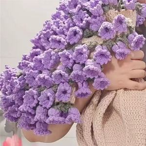 2025 INS Hot Style Cotton New Design Crochet Flower Red Rose Bouquet <b>Blanket</b> - Product Image 3