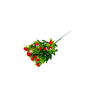 Bouquet de fleurs artificielles Milan Grains, petit paquet, en plastique, pour mariage, décoration intérieure, accessoires, feuilles roses, violettes, blanches, vertes - Product Image 5