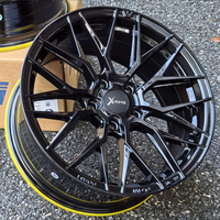 Jantes en alliage X-RIMS 18x7 5x114.3 10 branches, design mesh concave, couleur Hyper Silver ET35 pour Honda Toyota Mazda