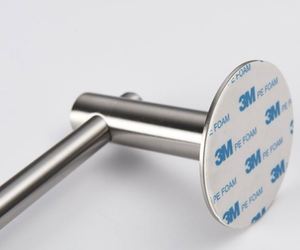 Moderno Soporte de Papel Higiénico Autoadhesivo de Acero Inoxidable con Acabado Cepillado para Baño, Cocina, Ducha, Dormitorio, Gimnasio - Product Image 3