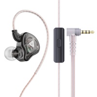Casque audio dynamique IEM QKZ AK8 16 Ohm, gamme acoustique 20Hz-20000Hz, câble long, prise en charge des appels, pour le jeu et le divertissement
