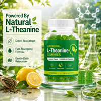 Gummies à la L-Théanine avec Glycinate de Magnésium pour le Soutien du Sommeil et la Relaxation Apaisante, Saveur Citron Végétalienne, Étiquette Privée Personnalisée, Vente en Gros