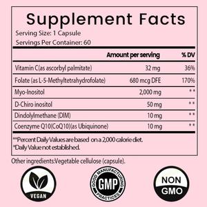 OEM ODM Hot-selling Myo-Inositol & D-Chiro Inositol for <b>Hormone</b> <b>Balance</b> for Women | Fertility, Ovarian Health & Cycle Support - Product Image 2