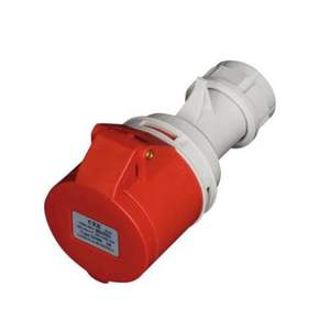 zone 3p+n+t, rouge, 32a, 380v ; idéal pour les connexions électriques dans les environnements industriels et commerciaux. - Product Image 1