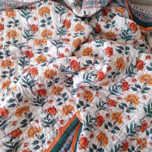 Edredón con estampado de bloques de mano personalizado al por mayor 100% algodón Jaipuri Razai textil de lujo para el hogar para compra al por mayor - Product Image 6