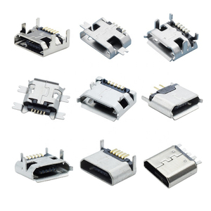 Conector USB Micro USB de 5 Pines Hembra, Tipo B, Boca Plana, 0.8mm, con Orificio Cincado - Product Image 4