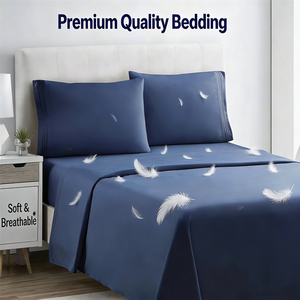 ชุดผ้าปูที่นอนพรีเมียม 4 ชิ้น สำหรับโรงแรม - Product Image 1