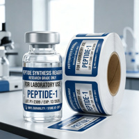 Étiquettes autocollantes personnalisées pour stylo d'injection de peptides, étiquettes pour peptides de 3 ml, étiquettes d'emballage adhésives