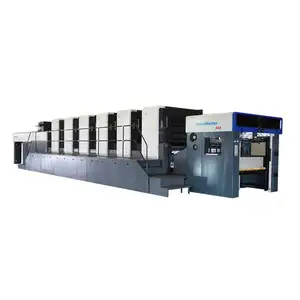 multicolour printing press with Waterborne Glazing unit