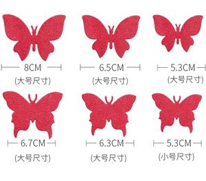 Gâteau papillon <span class=keywords><strong>en</strong></span> riz gluant décoré de <span class=keywords><strong>fleurs</strong></span> <span class=keywords><strong>en</strong></span> papier gaufré, styles multiples, papillons blancs vierges et colorés - Product Image 4
