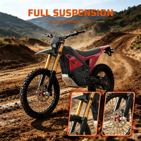 Motocicleta Eléctrica Todoterreno de 35000W con Motor con Engranajes, 96V, con Doble Freno de Disco Hidráulico