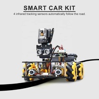 ESP32 CAM WiFi Smart Robot Car Starter Kit de Programación de Coche Aprendizaje Educativo TT Motor Mecanum Rueda Chasis Kit Ultraso