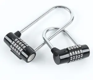 Longer 5-digit word combination padlock cabinet lock gym student toolbox zinc alloy lock body security password lock