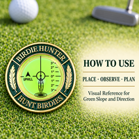 Niveau à bulle transparent pour lecteur de green de golf, outil de référence de pente pour le putting, logo personnalisé disponible pour les clubs de golf