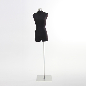 Cửa Sổ Hiển Thị Toàn Thân Đen <span class=keywords><strong>Torso</strong></span> Mannequin Nữ Với Vải Căng Màu Đen - Product Image 6