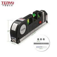 Niveau Laser Pro 3 outil de ligne de niveau Laser polyvalent avec règles métriques 8 pieds/2.5M pour les armoires suspendues aux images murs de carreaux