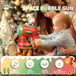 Venta caliente pistola de burbujas automática eléctrica Navidad ametralladoras de burbujas juguetes para niños - Product Image 5