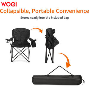 Silla Plegable para Camping Woqi, Marco de Aluminio, Tela Oxford, Silla Portátil para Jardín con Espacio para Bolsa de Hielo - Product Image 4