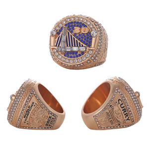 Grosir Lintas Batas Cincin Batu Permata Resmi Juara Warrior 2018 Berkualitas Tinggi, Trendi, Modis, Berlapis Platinum - Product Image 1