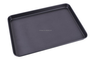 Lot de 3 plaques à pâtisserie rectangulaires antiadhésives en acier au carbone de 0,8 mm, résistantes au <span class=keywords><strong>four</strong></span>, <span class=keywords><strong>pour</strong></span> cuisine domestique - Vente en gros usine - Product Image 3