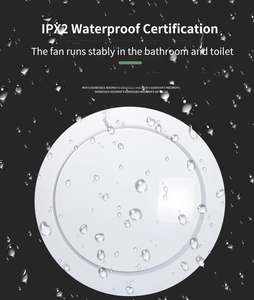 Biểu tượng tùy chỉnh thương hiệu 4 6 8 inch treo tường nhà vệ sinh quạt thông gió cho phòng tắm với điều khiển từ xa - Product Image 5