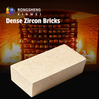 Brique réfractaire dense en zircon, vente en gros d'usine, service OEM, pour four de fusion de verre