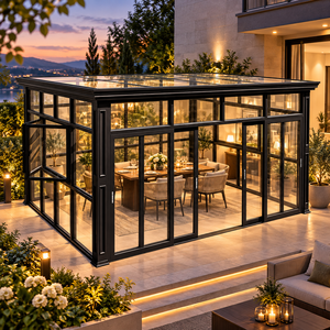 Gazebo de Aluminio Personalizado con Vidrio Templado, Insonorizado, con Sombreado, para Jardín o Terraza - Product Image 1