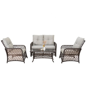 Classique Antique Jardin Extérieur Patio <span class=keywords><strong>Balcon</strong></span> Commerciale D'hôtel Salon Canapé Canapé avec Coussins - Product Image 1