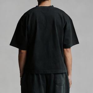 Camiseta Extra Grande con Hombros Caídos, 280g, 100% Algodón, Corte Recortado Personalizado OEM, Camiseta para Hombre - Product Image 2