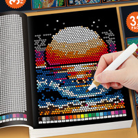 Livre de coloriage par numéros Mystery Mosaics, livre d'activités de puzzle Pixel Art, livre de coloriage mosaïque avec images cachées pour enfants