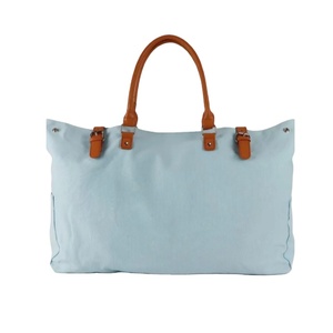 Factory Wholesale Customizable Reusable Large-capacity Fashion Travel <b>Beach</b> <b>Canvas</b> Tote Bag and Shoulder Bag - Product Image 1