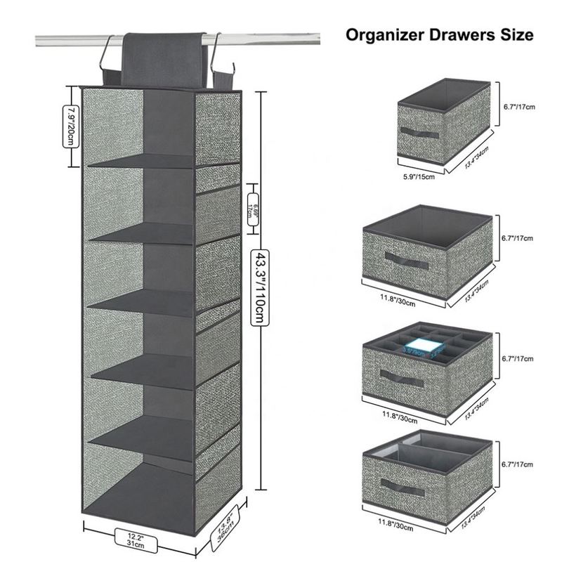 Hanging Closet Organizer and Storage Shelves