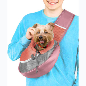 Free sample <b>Pet</b> Dog <b>Sling</b> Carrier Puppy <b>Pet</b> <b>Slings</b> Bag Dogs Cats Satchel Carriers Breathable Mesh Hand With Adjustable Strap Dog - Product Image 1
