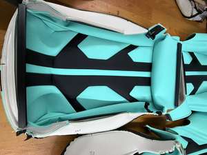 Housses de siège auto personnalisées bleu Tiffany pour Lamborghini - Product Image 2