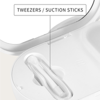 Nouveau design Smart Clean pour les lentilles de lunettes Machine à laver avec miroir Nettoyeur de lentilles de contact à ultrasons portable rechargeable