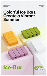 Moule à glaçons longs en silicone avec couvercle - Parfait pour les gobelets Stanley, les tasses et toutes les tailles de gobelets, empilable et anti-poussière - Product Image 3