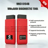 Herramienta de Diagnóstico para Autos VNCI 6154B para VW/AUDI, Compatible con la Última Versión del Protocolo CAN FD/DolP, Escáner de Diagnóstico