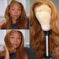 Perruque Lace Front wig naturelle Loose Wave, cheveux humains, cuivre foncé, riche brun, 13x6, densité 180%, meilleure couleur pour femmes, vente en gros