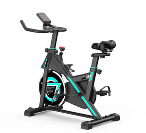 Club de fitness de ciclismo interior personalizable para bicicleta estática <span class=keywords><strong>Bluetooth</strong></span> con pantalla LCD silenciosa uso doméstico de acero para bicicletas de <span class=keywords><strong>spinning</strong></span> - Product Image 1