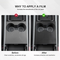 Film en fibre de carbone 6D pour pièces automobiles, extensible, film en fibre de carbone brillant PET, couvre-miroirs, garniture intérieure de carrosserie, film de protection