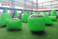 Parcours d'obstacles gonflable professionnel de paintball CS 2025, course, glisse, location, équipement de jeu sportif gonflable en vente