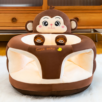Canapé pour bébé, adorable canapé-lion pour bébé avec dossier, sécurité, mousse antidérapante, chaise longue pour tout-petit, pour salon, chambre à coucher