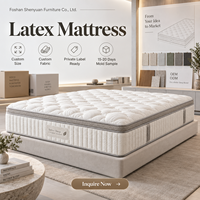 Matelas hybride en latex 7 zones avec ressorts ensachés zonés, soutien ergonomique et confort optimal pour les collections de literie de marque