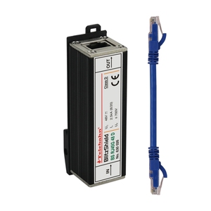 Telebahn 1000Mbps CAT6 LAN RJ45 dữ liệu <span class=keywords><strong>Ethernet</strong></span> Surge Protector PoE supresor de picos parafoudre arrester Surge bảo vệ SPD - Product Image 2