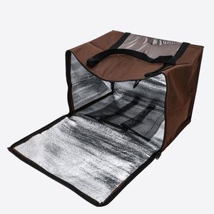 Bolsa Térmica Personalizable de Lona para Entrega de Alimentos, Reutilizable, con Aislamiento de Papel de Aluminio y Tela No Tejida - Product Image 3