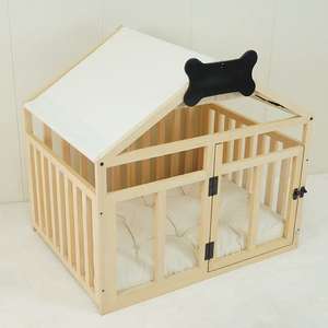 Solid Wood Indoor <b>Dog</b> House for Small Breeds Suitable All-Season Use Removable & Washable Luxury Pet <b>Crate</b> Wholesale - Product Image 3