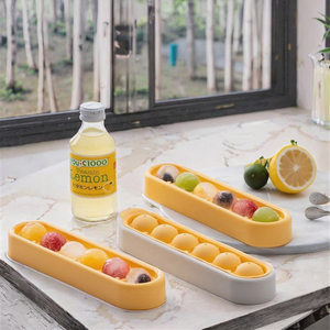 Wholesale DL Brand Customized Reusable Eco-Friendly 6-Capacity Square Silicone Ice Tubs Ice <b>Cube</b> Mold Tray Manual Model DL-B608 - Product Image 3