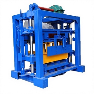 เครื่องทำอิฐดินเผาแบบกึ่งอัตโนมัติมาตรฐานส่งออกที่ปรับแต่งได้ PLC QTF40-2 มอเตอร์ แบริ่ง ปั๊ม เครื่องยนต์ เกียร์บ็อกซ์ เกียร์ - Product Image 1